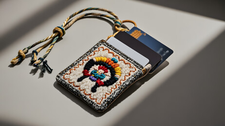 彩绳卡包挂饰设计
