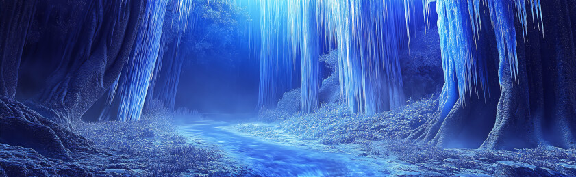 梦幻冰天雪地场景