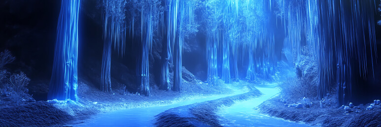 梦幻冰天雪地场景