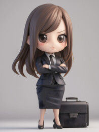 Q版女企业家