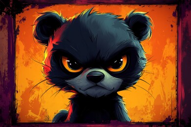 酷帅小熊艺术创作场景