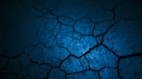 裂开的地表与深蓝背景