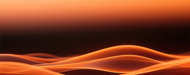 抽象流体流动深邃橙色背景