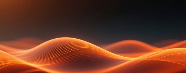 抽象流体流动深邃橙色背景