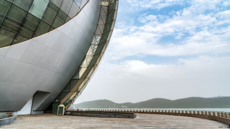 现代建筑外观天际线