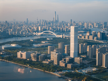 上海浦东后滩与世博地区