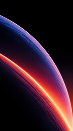 行星边缘的光辉景象