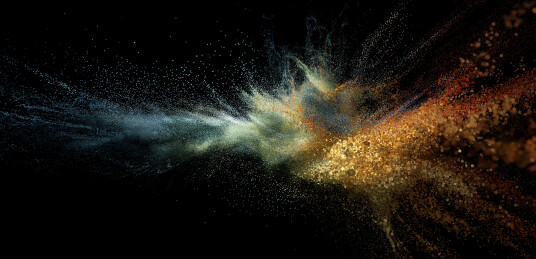 炫彩粒子喷溅抽象艺术装饰画设计素材