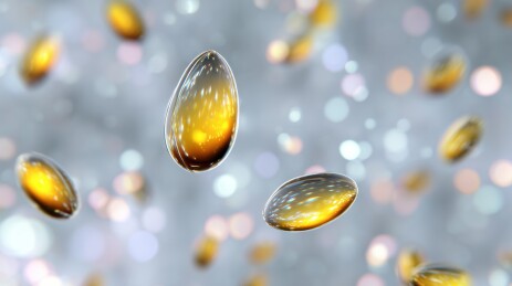 悬浮的金色种子背景闪烁光芒