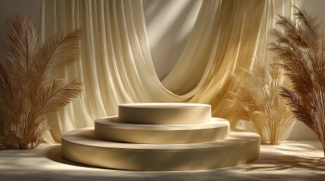 米色舞台背景设计