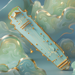 3D乐器古琴