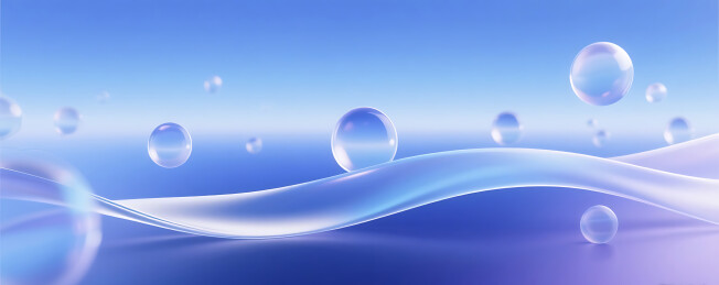 水球高级玻璃质感背景