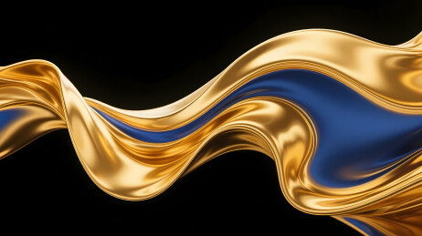 金色曲线的奢华构成