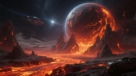 科幻星球震撼系场景