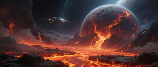 科幻星球震撼系场景