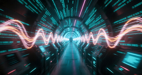 粒子构成的数字代码时空隧道