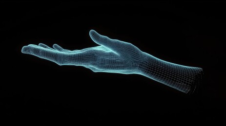 虚拟现实中的3D人手