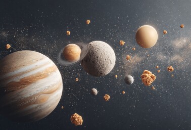 宇宙中的行星与小行星