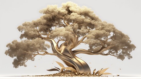 金属招财树摇钱树