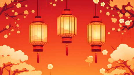 宫灯辉映