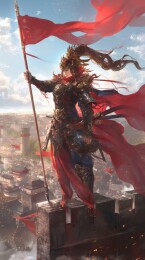 勇士挥旗城池之上