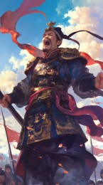 古代将军战场呐喊