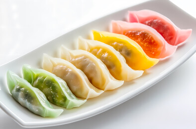 色彩缤纷的饺子