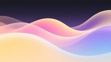 渐变色流畅波浪设计