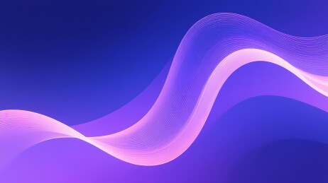 紫粉渐变波浪现代设计