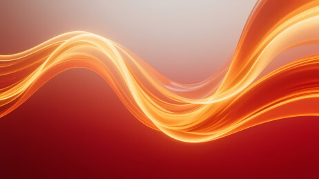 橙黄曲线红灰背景设计