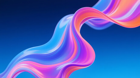 彩色流体蓝色渐变背景