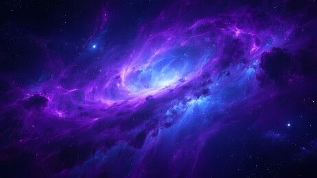 色彩斑斓星云壮丽宇宙