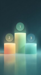 彩色柱状排名图表