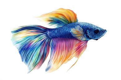水彩观赏鱼