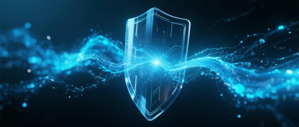 护盾科技感安全防护场景