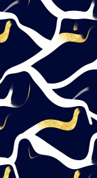 金色线条交织在深蓝色背景上