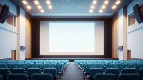 影厅清新感观影场景