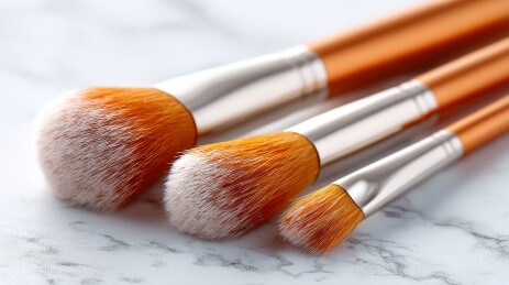 特写展示化妆刷