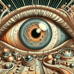 科技感眼球图像展示