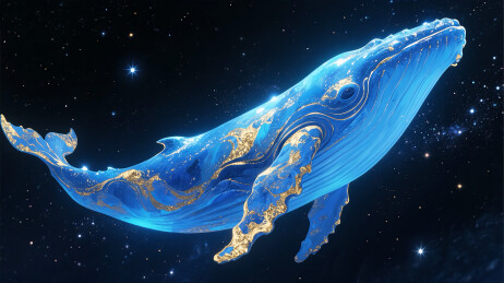 星空飞舞的鲸鱼