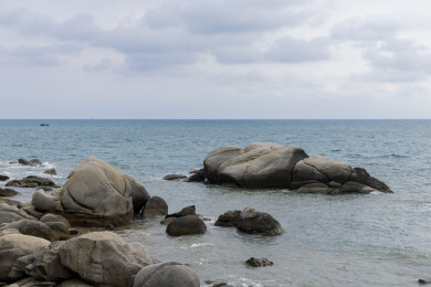 海边大海礁石海景