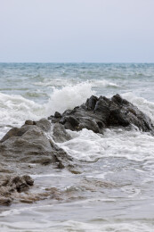 海边大海礁石海景