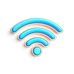 霓虹灯风格WiFi信号图标