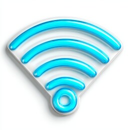 霓虹灯风格WiFi信号图标