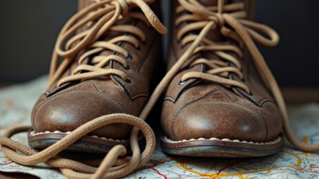 旧皮鞋质感艺术图案