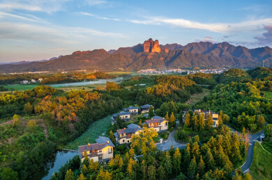 中国浙江省江郎山风景区