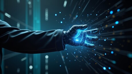 科技感手部艺术图