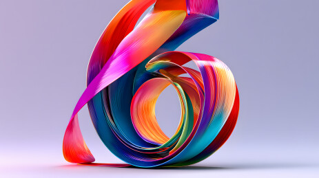 炫彩立体数字造型