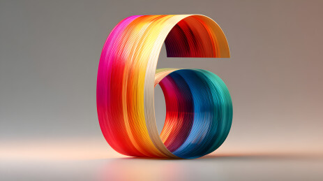 炫彩立体数字造型