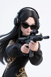 潮玩人偶炫酷展示场景